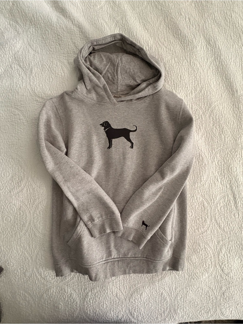 The Black Dog Gray Hoodie with Black Dog Graphic